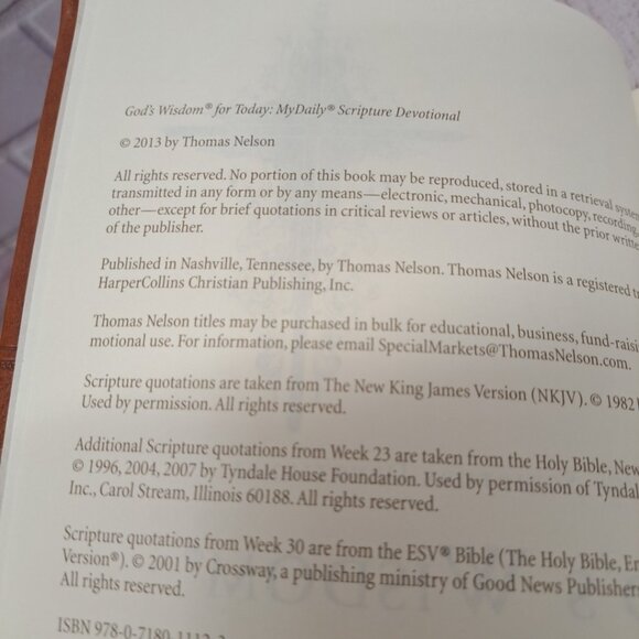 God's Wisdom for Today - My Daily Scripture Devotional Thomas Nel 2013 - Picture 5 of 7
